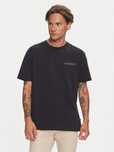 T-shirt Relaxed Fit czarny logo Napapijri M