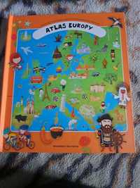 Atlas Europy z ilustracjami i opisami w twardej oprawie