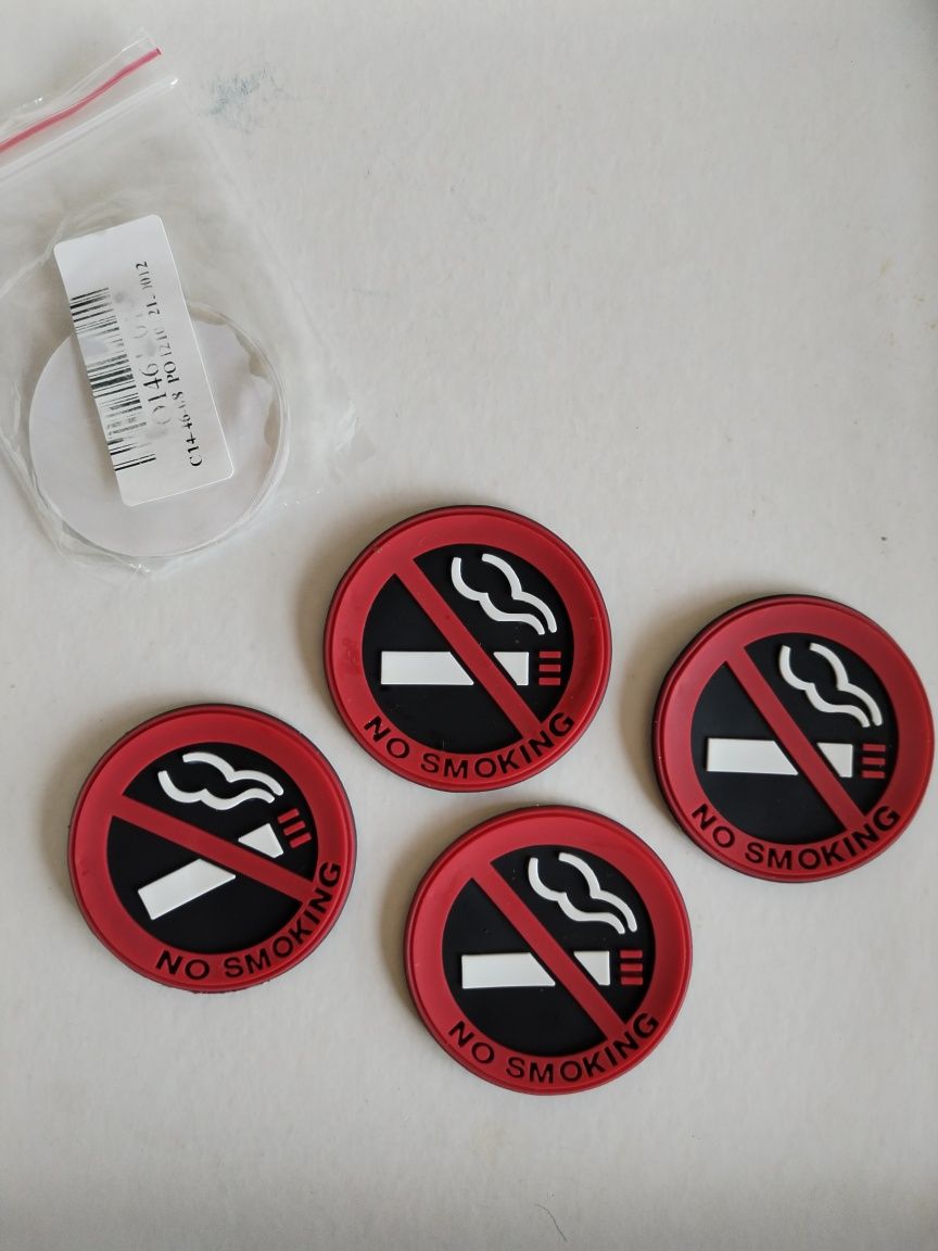 Rodelas de aviso "no smoking" borracha proibido fumar - à unidade