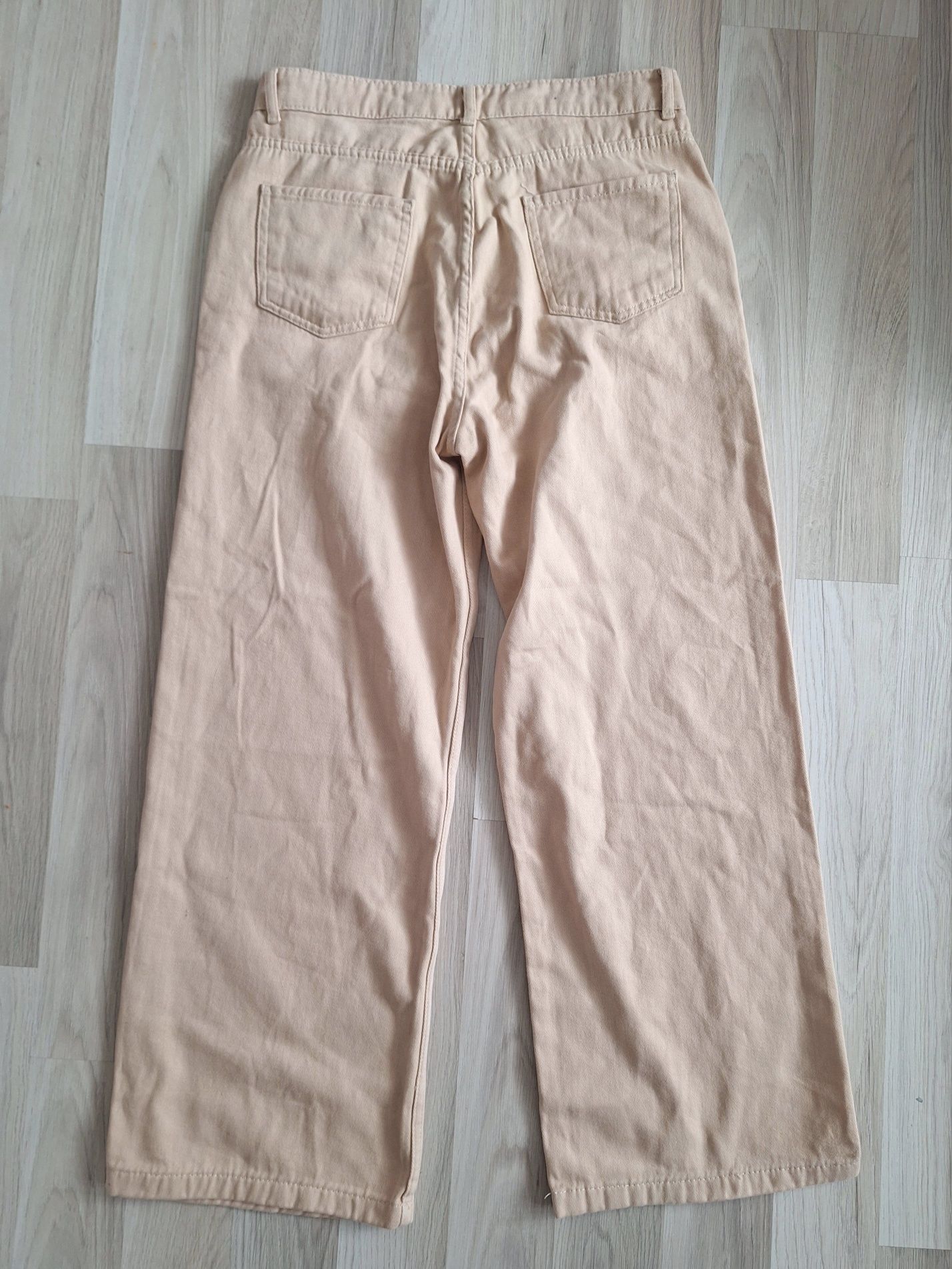 Spodnie jeansowe wide leg szerokie nogawki