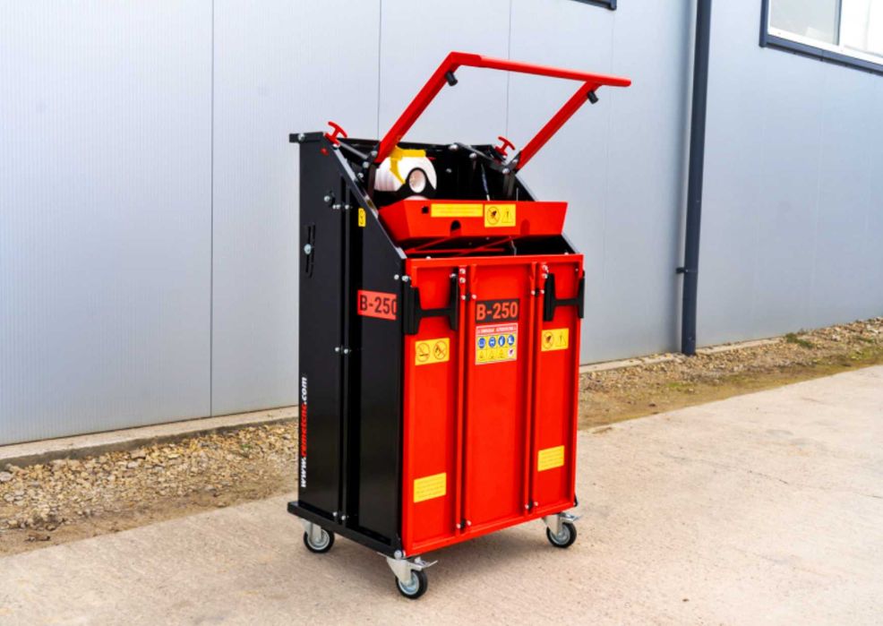 Prasa do makulatury kartonów plastiku Belownica ręczna B250 Remet