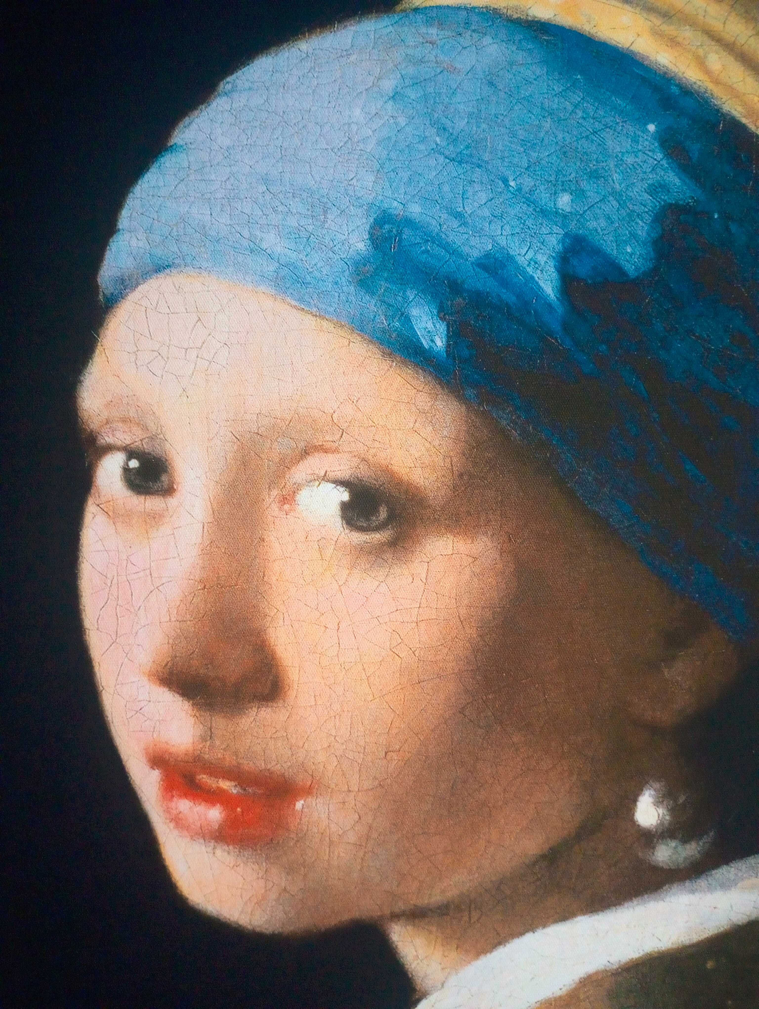 Obraz na płótnie - Dziewczyna z perłą, Johannes Vermeer, 50X70cm