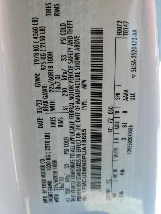 Ford Escape ST Line 2023