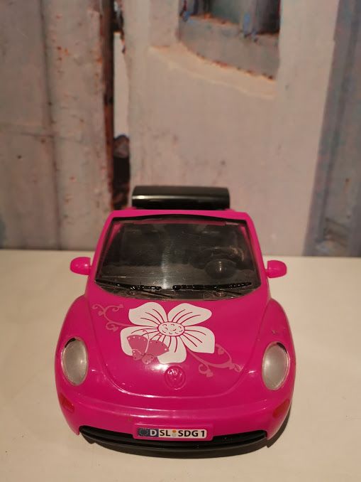 Auto kabriolet różowe dla lalki Volswagen Beetle+ Gratis