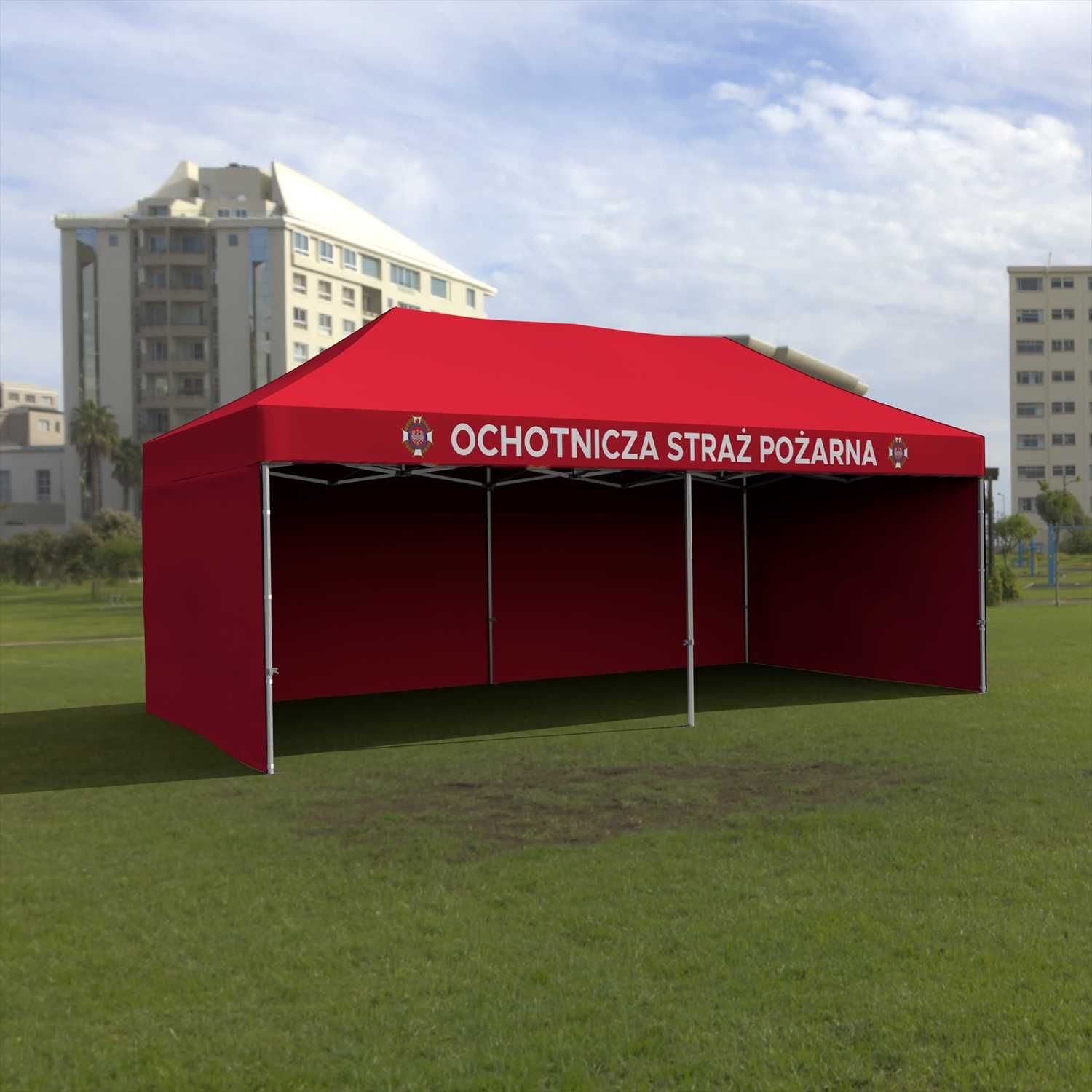 Namiot ekspresowy 3x6 z nadrukiem, handlowy, reklamowy, wystawowy