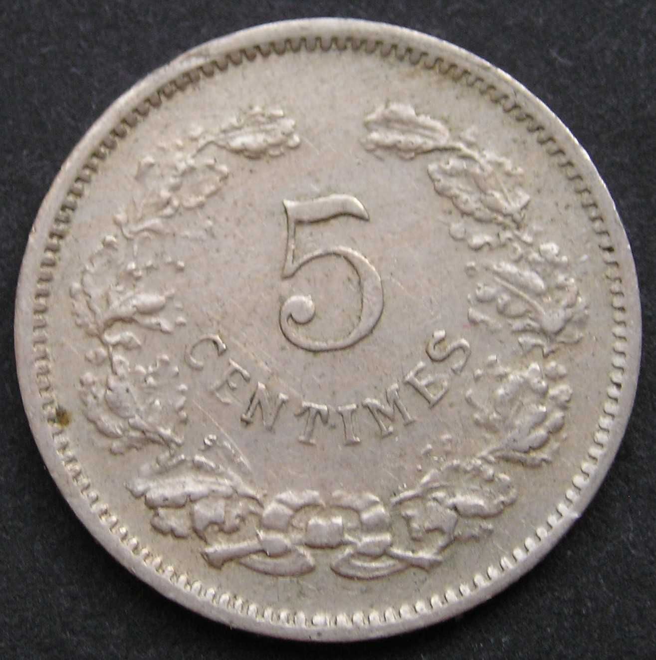 Luksemburg 5 centimes 1901 - książę Adolf