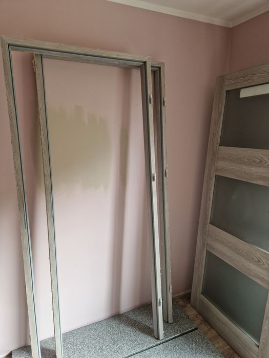 Drzwi 80 prawe + ościeżnica (demontaż)