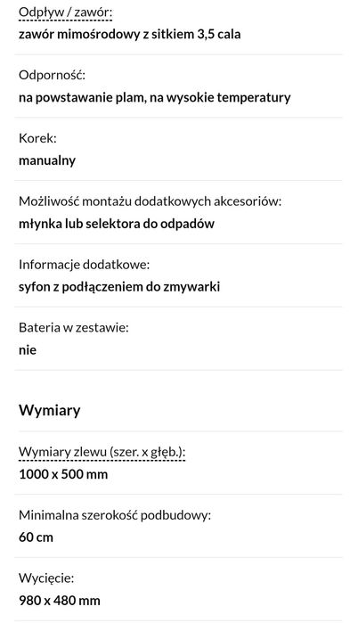 Zlewozmywak Schock Element D-150