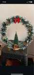 Arco de natal com pinheiro