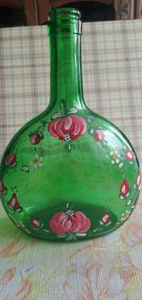Ozdobna butelka,ręcznie malowana