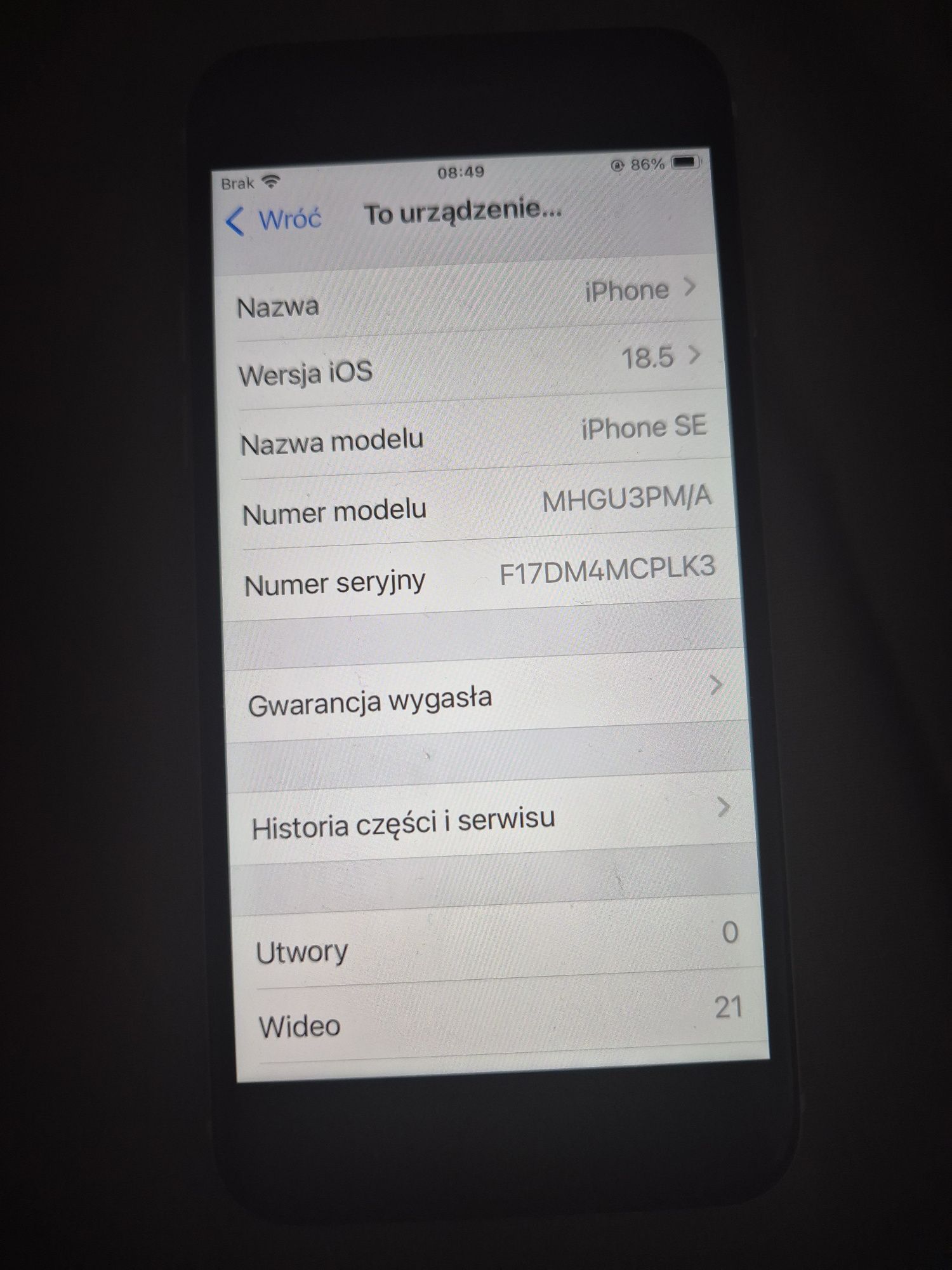 iPhone SE 2020. 128GB 4.7" Biały