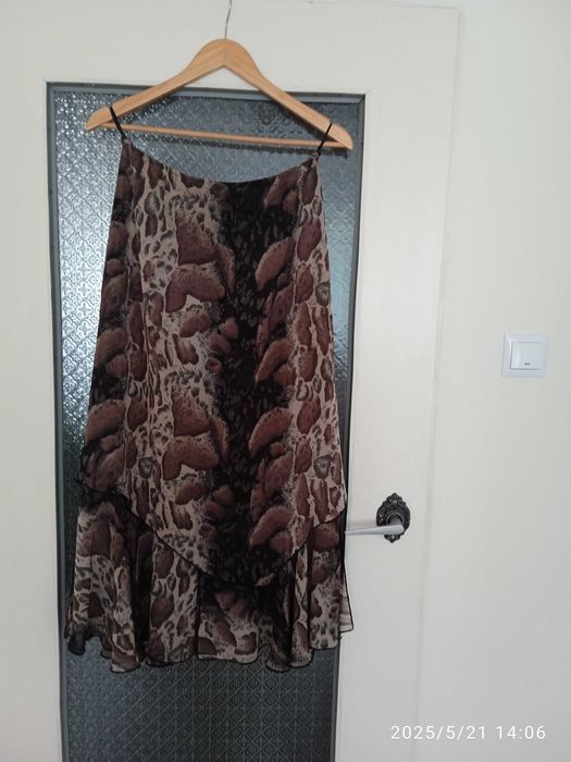 Komplet  Spódnica + bluzka . panterka .