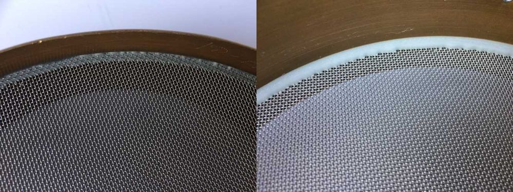 Peneiras de teste laboratorial empilháveis em latão com tampa