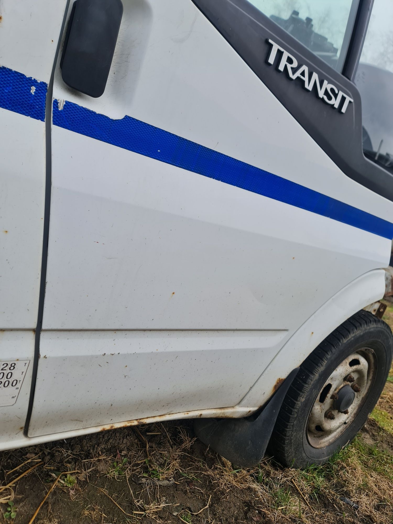 Drzwi ford transit mk7 mk6 . Białe.  Ładne zdrowe .