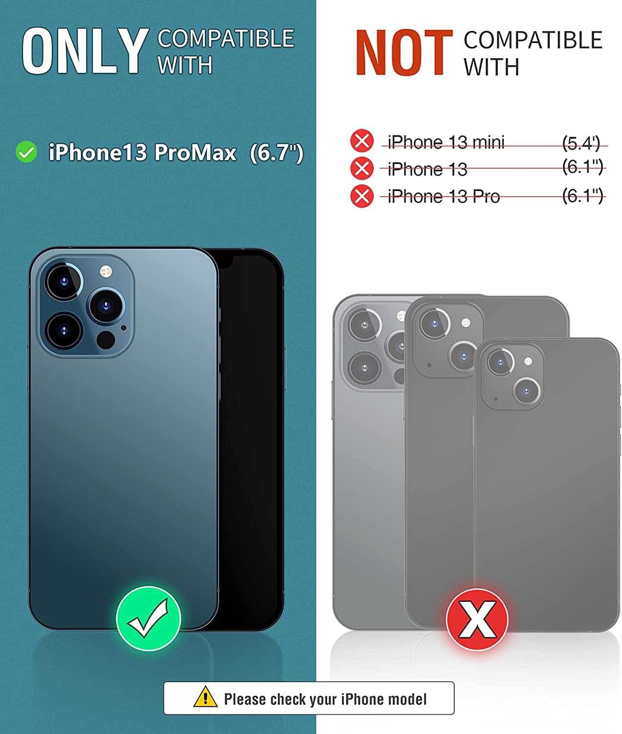 OCASE iPhone 12 Pro Max 13 PRO MAX etui z klapką portfel Karty