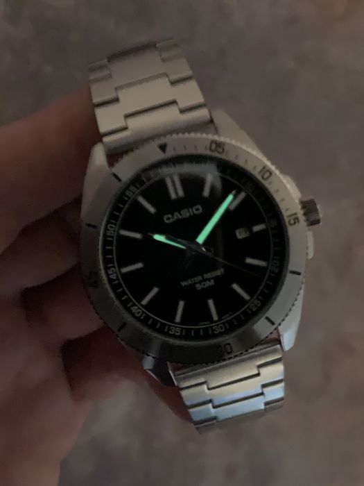 Чоловічий годинник Casio MTP-B155D-2E Оригінал Гарантія Касио Часы