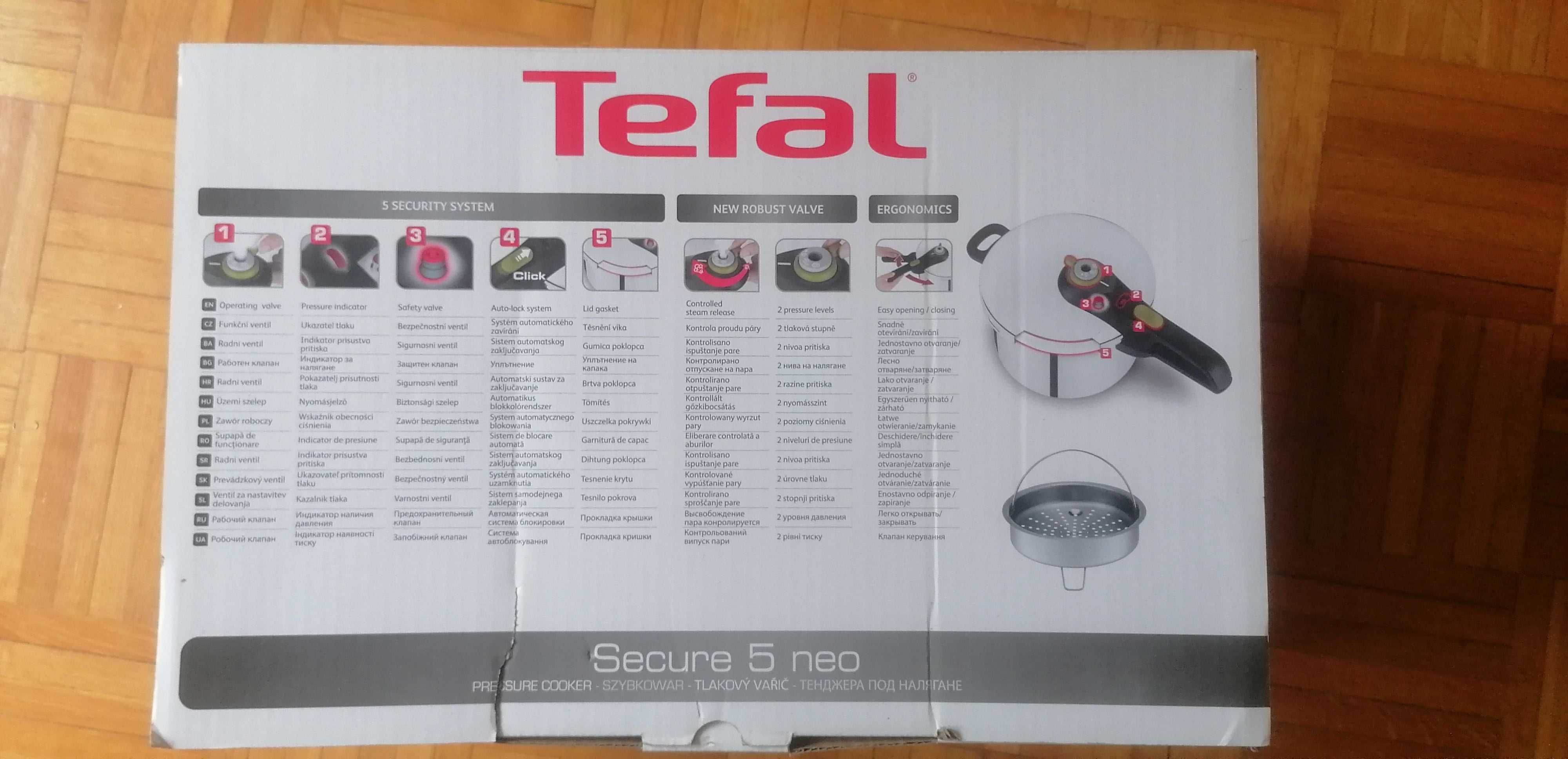Sprzedam nowy szybkowar Tefal 6 litrów Secure 5 neo
