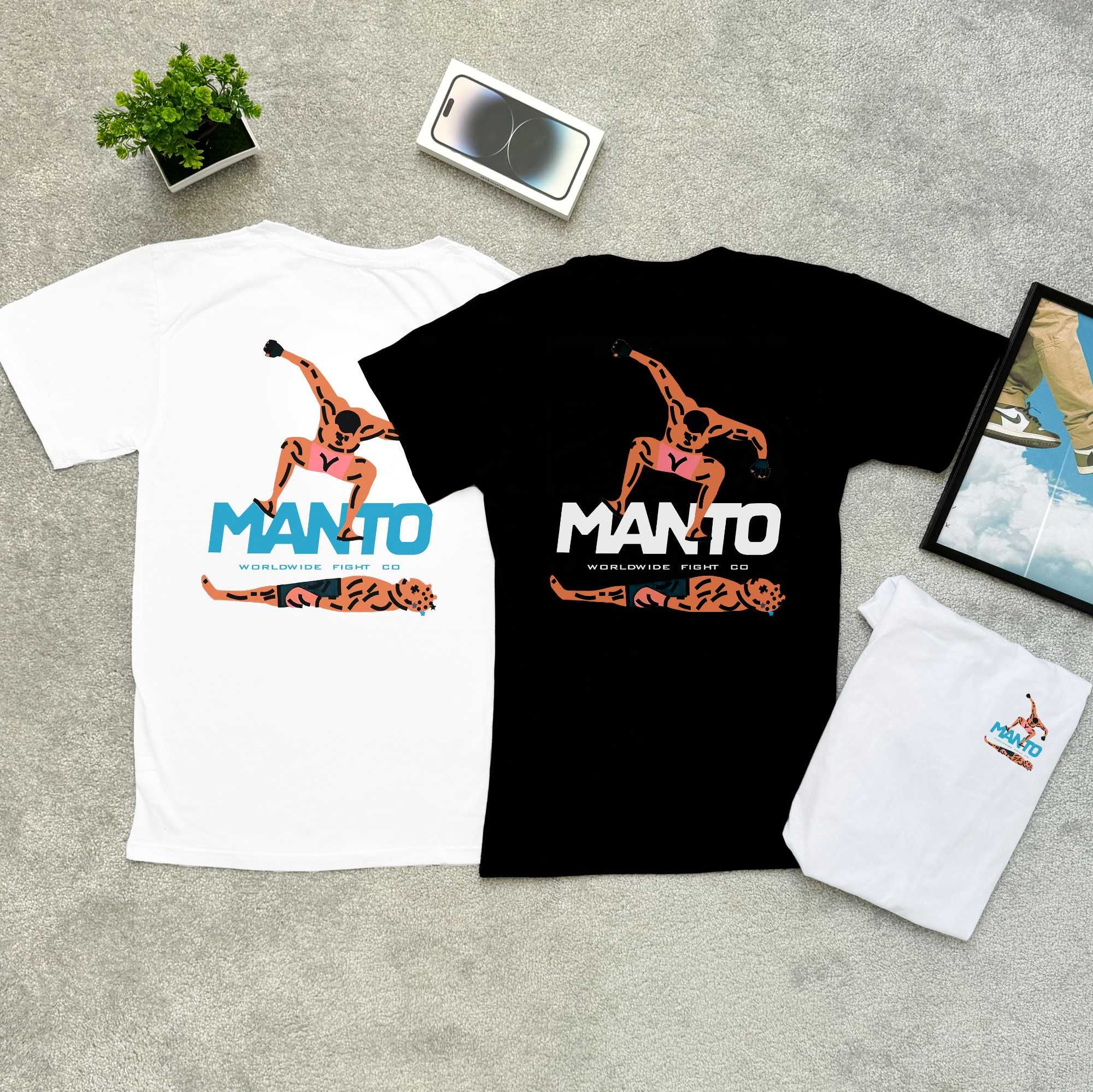 MANTO x Gloves - С М Л ХЛ - Футболка новая МАНТО - Биг Лого