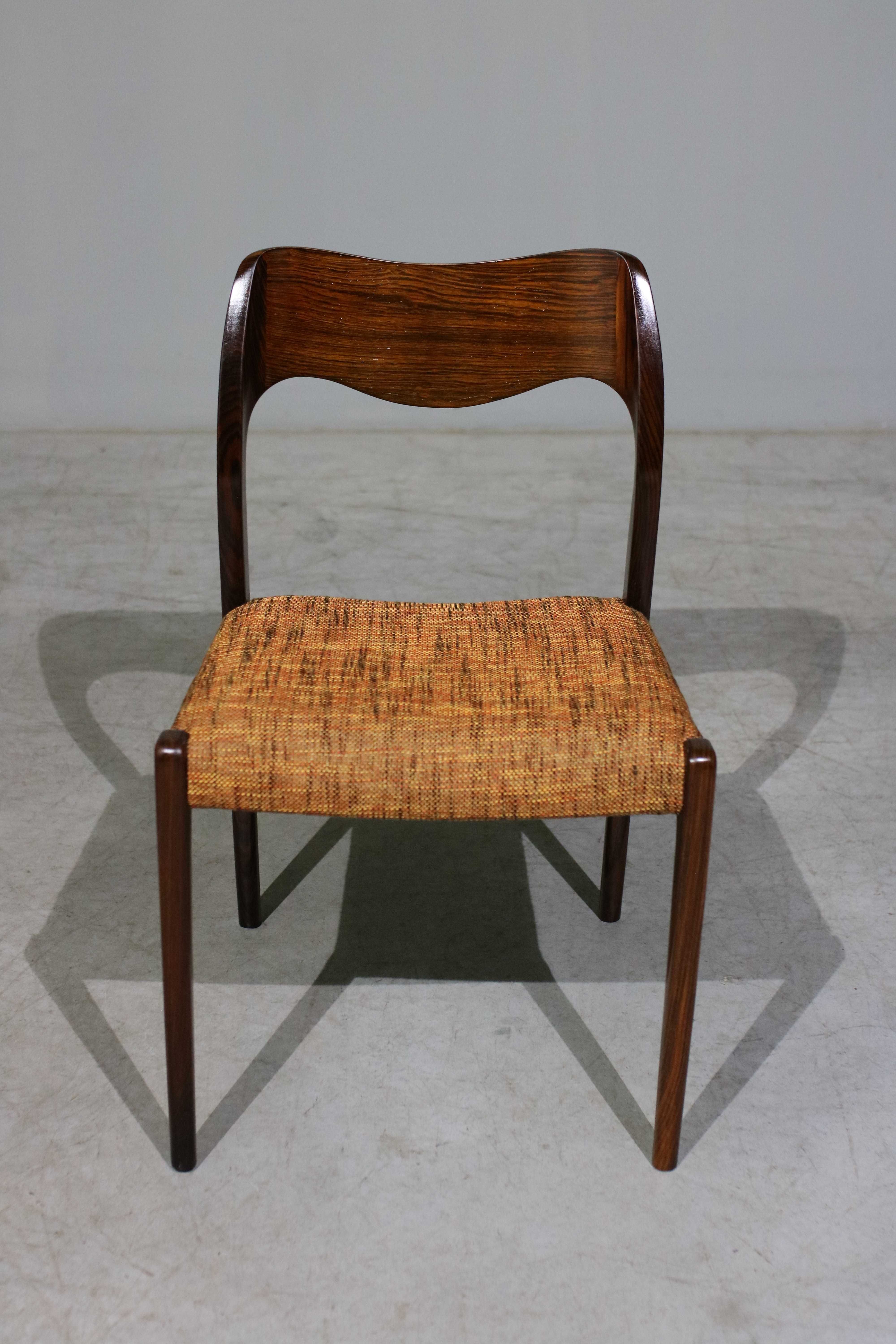 Cadeiras Niels O. Moller em pau santo | Mobiliário Dinamarquês