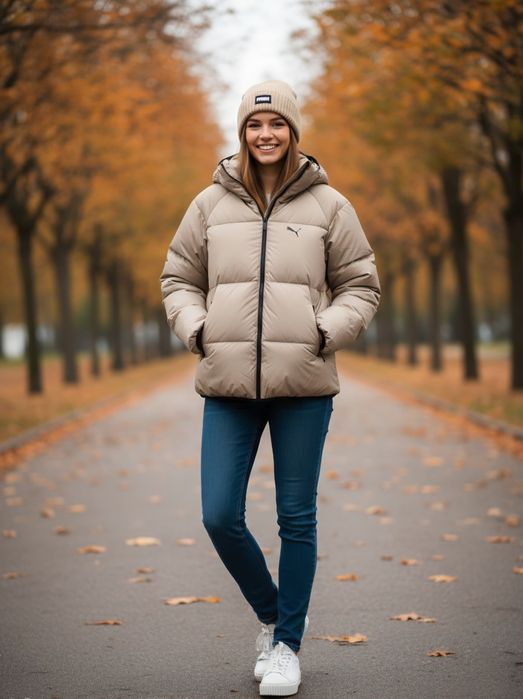 США! Теплі зимові жіночі пуховики Puma Down Puffer Оригінал! XS-M