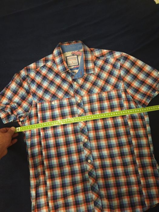 2 szt.Koszula męska+letnia krótki rękaw w kratkę. Długi i krótk