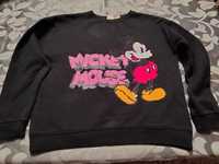 Sweatshirt preta com Mickey - tamanho 11/12 anos