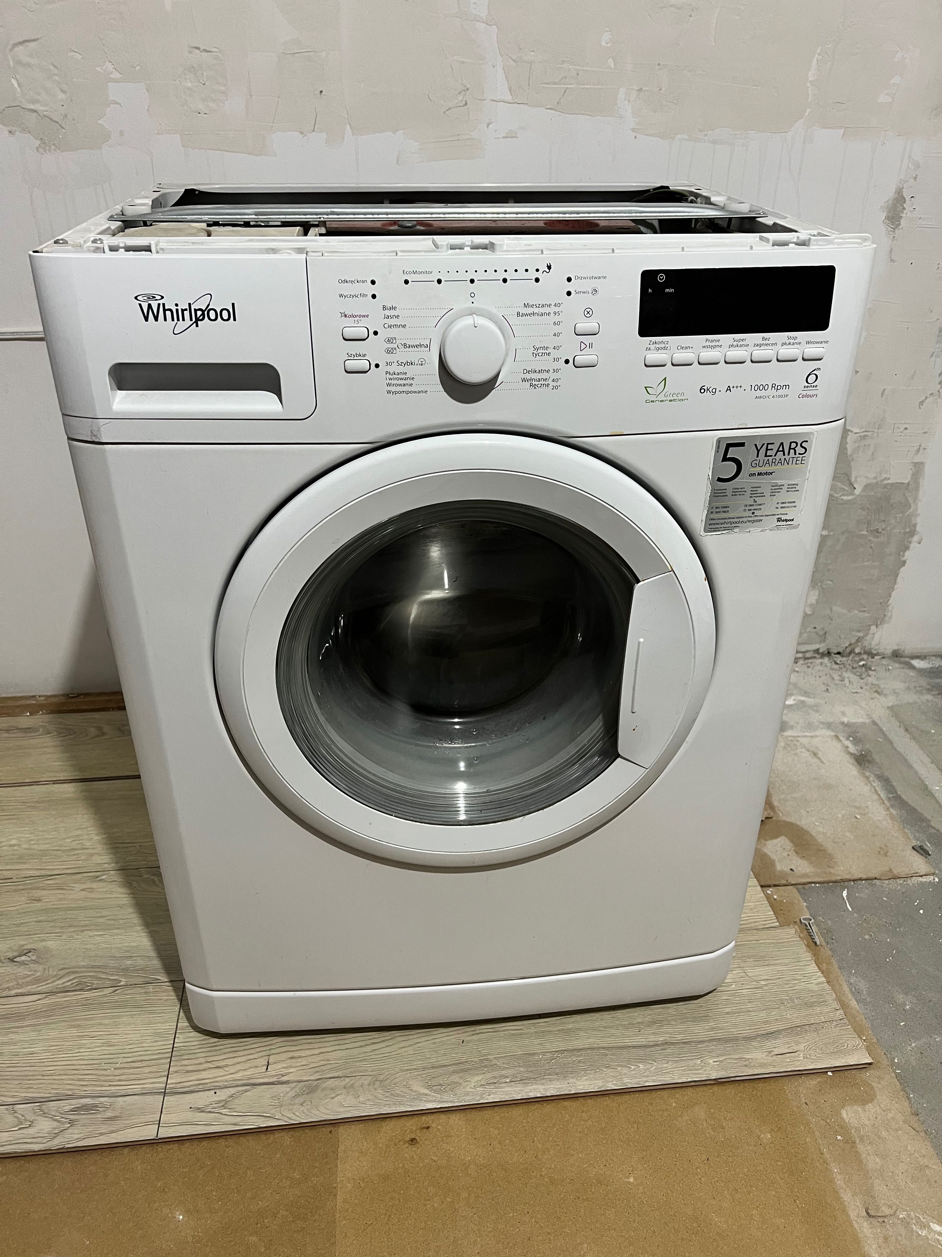 Pralka Whirpool 6kg klasa A+++