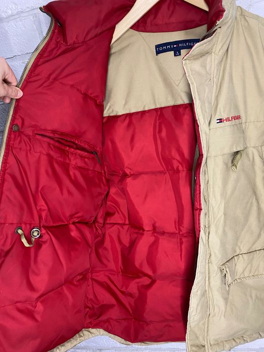 Zimowa kurtka puchowa Tommy hilfiger vintage 90s