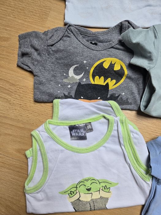 Paka body krótki rękaw 13 szt. Chłopiec 68