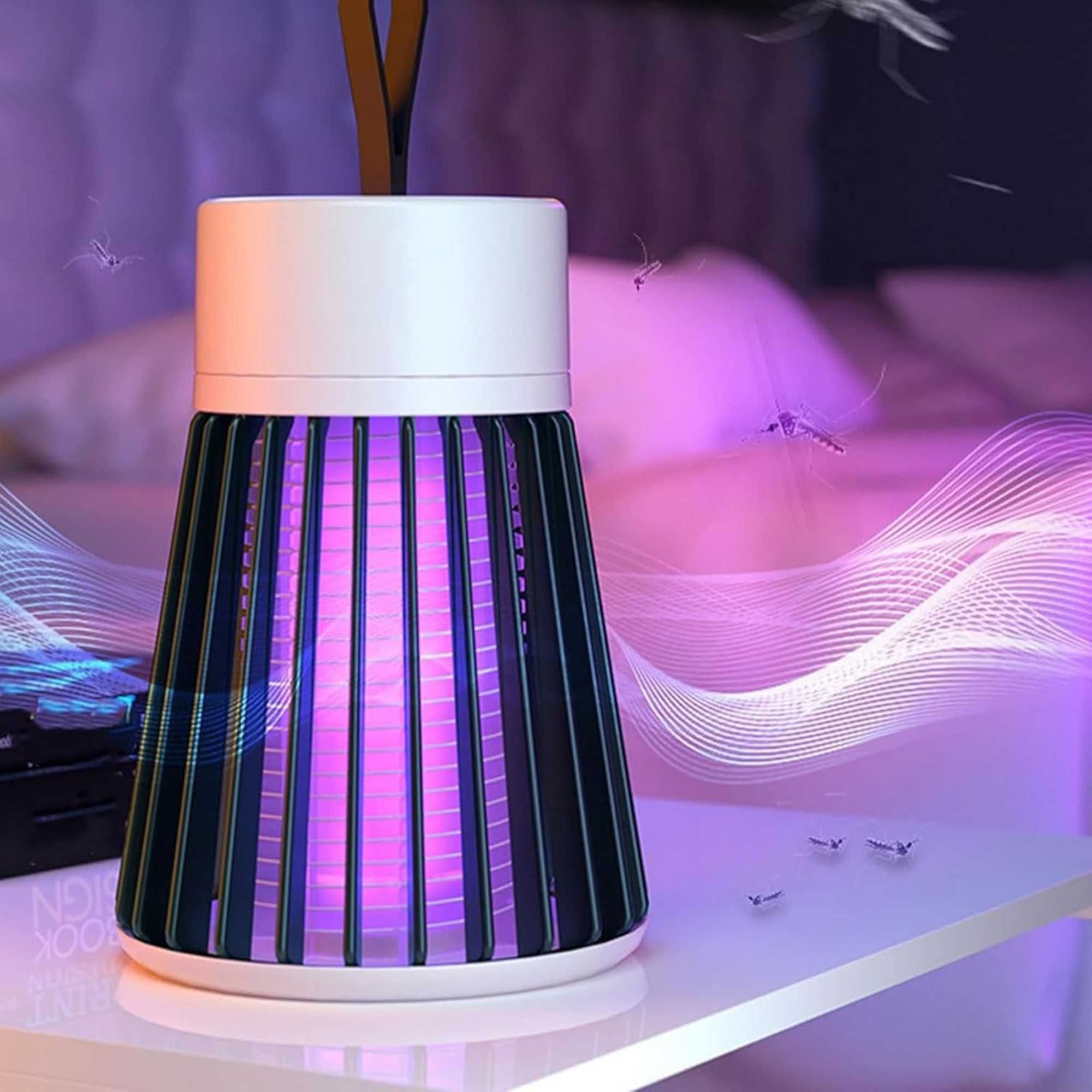 LAMPA OWADOBÓJCZA Na Komary Muchy OWADY Elektryczna PUŁAPKA Skuteczna
