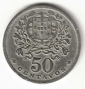 50 Centavos de 1944, Republica Portuguesa