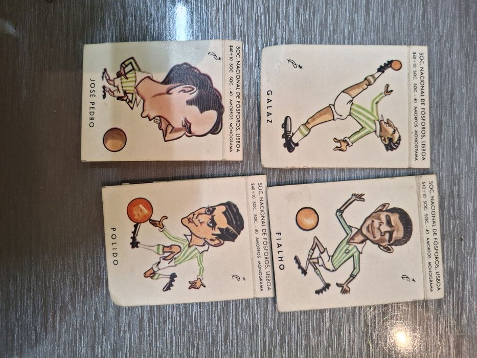 5 carteiras fosforos tipo cromos anos 60? Vitoria Setúbal
