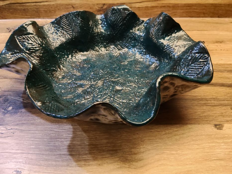 Niepowtarzalna,  dekoracyjna waza ceramiczna