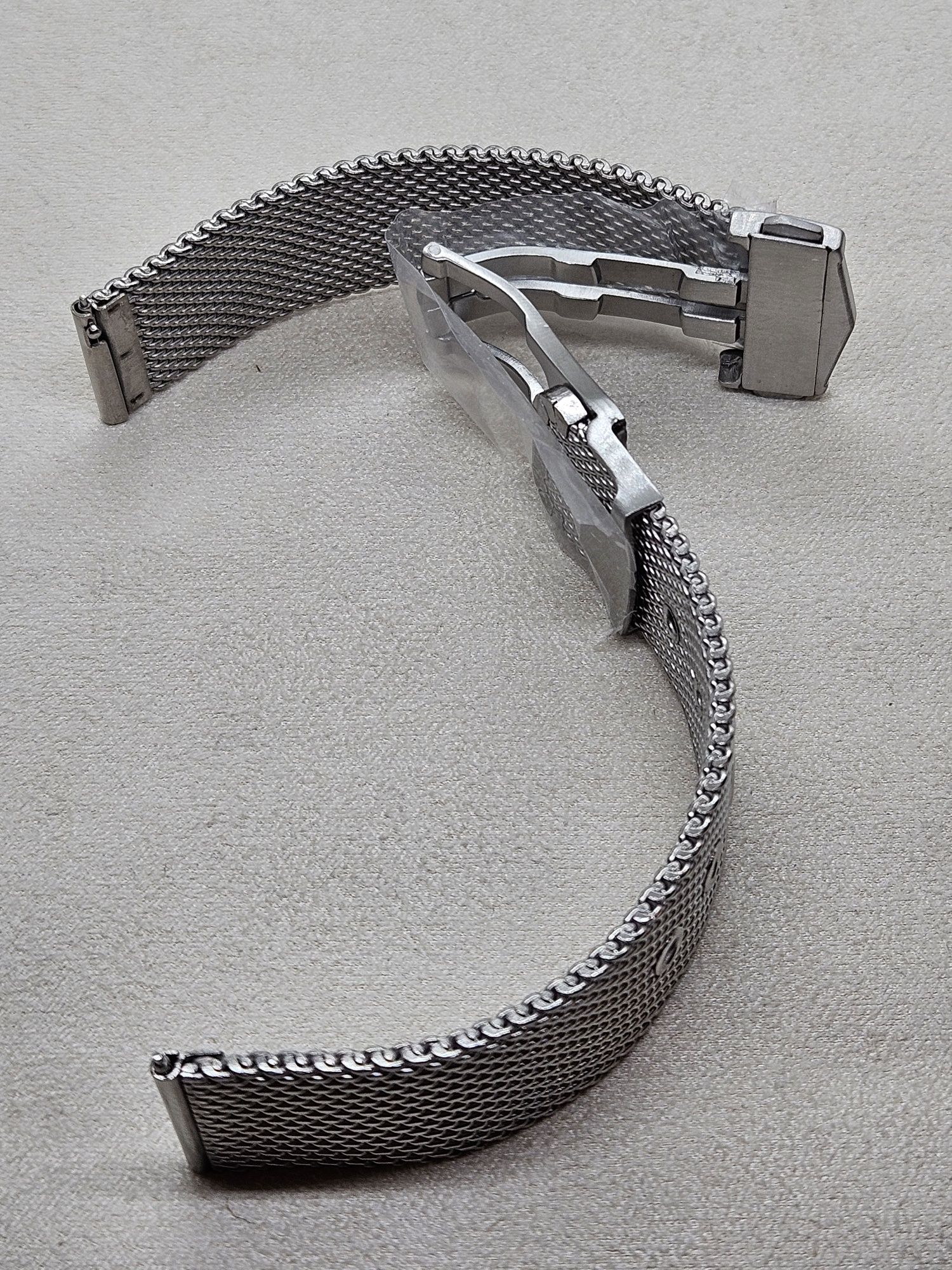 Pasek bransoleta mesh 20mm Motylek jak Seamaster Bond