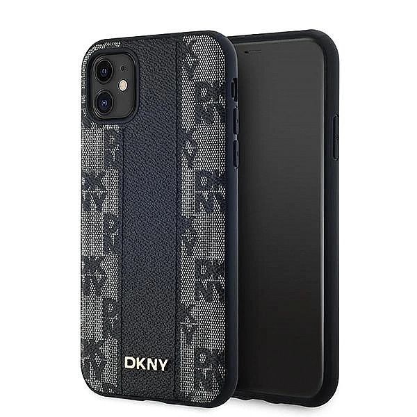 Etui DKNY Leather Checkered Mono Pattern MagSafe na iPhone 11 / Xr - c