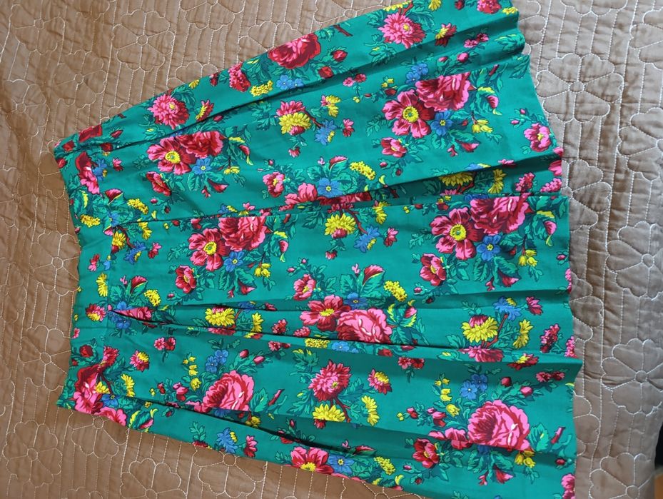 Спідниця шалянова.старовинна в українському стилі.шалян.юбка.ткань.