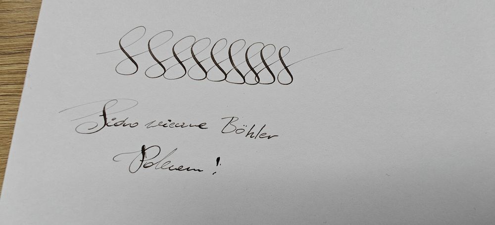Pióro wieczne Böhler flex kaligrafia piston filler Niemcy EF rzadkie
