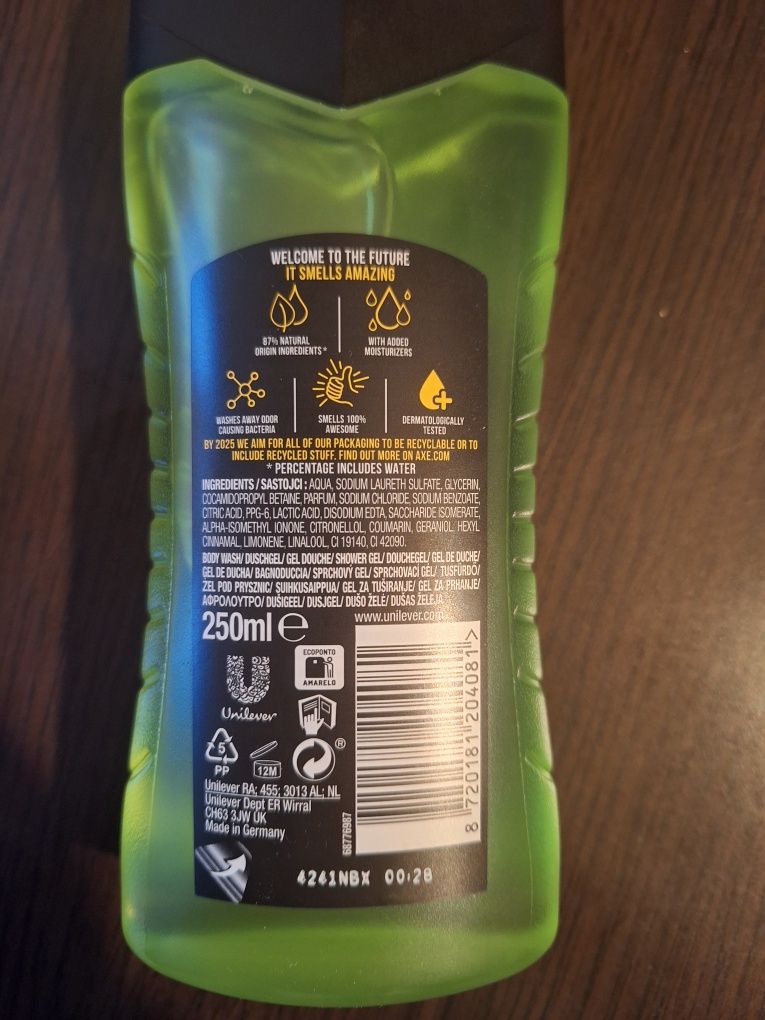 Żel pod prysznic Axe 250 ml