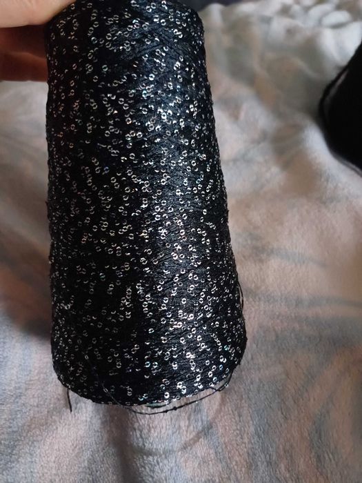 Пряжа с паеткой полиэстер 200г