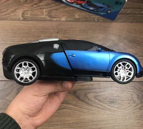 Детская игрушка машинка-робот трансформер на радиоуправлении