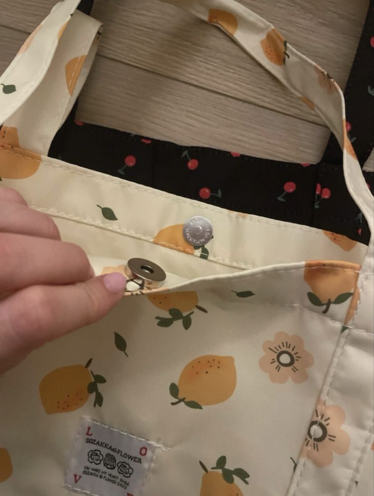 Torebka tote w cytryny