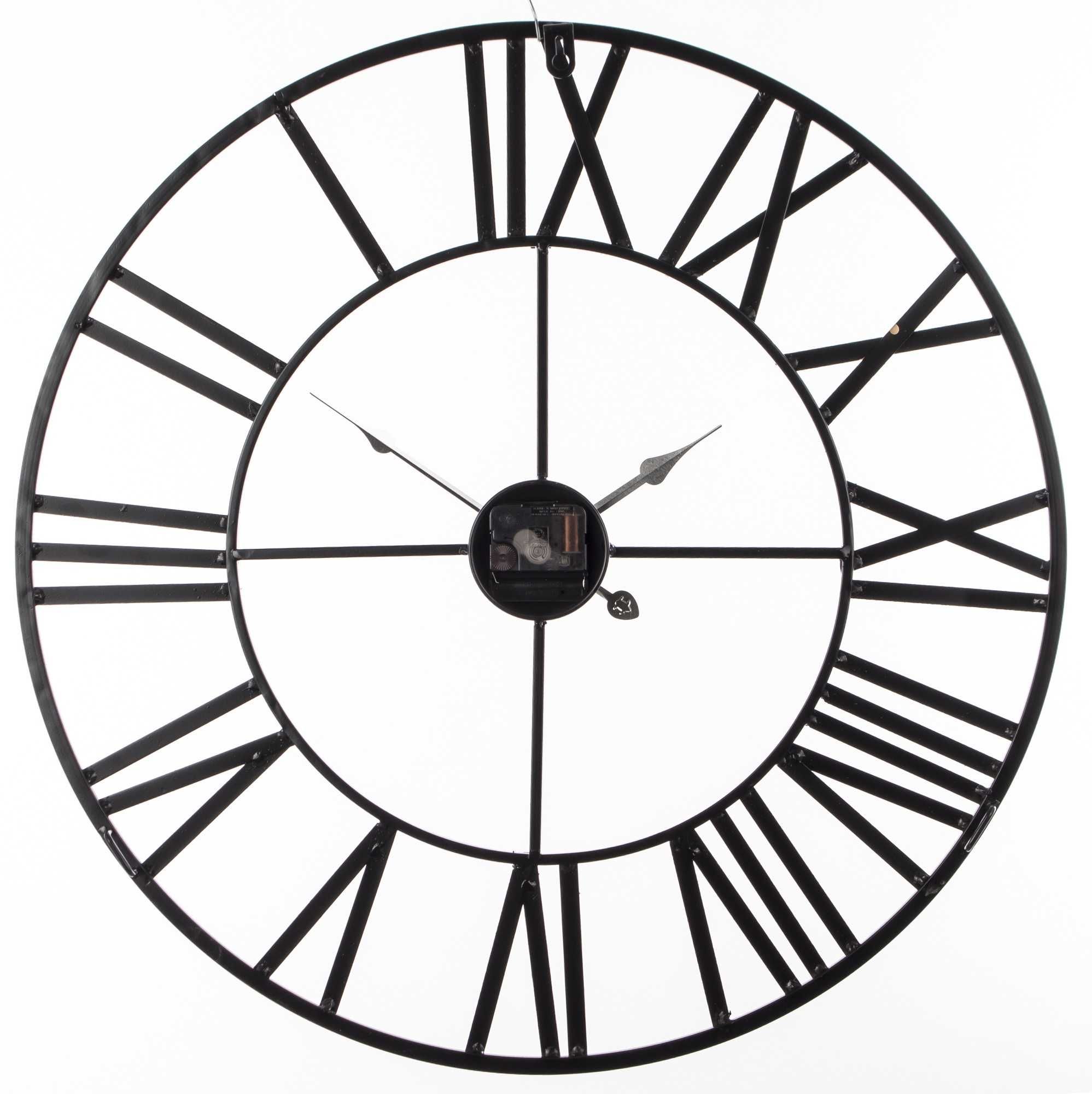 Zegar Duży Czarny Ścienny Retro Vintage Loft Rzymski 60 cm. 152792