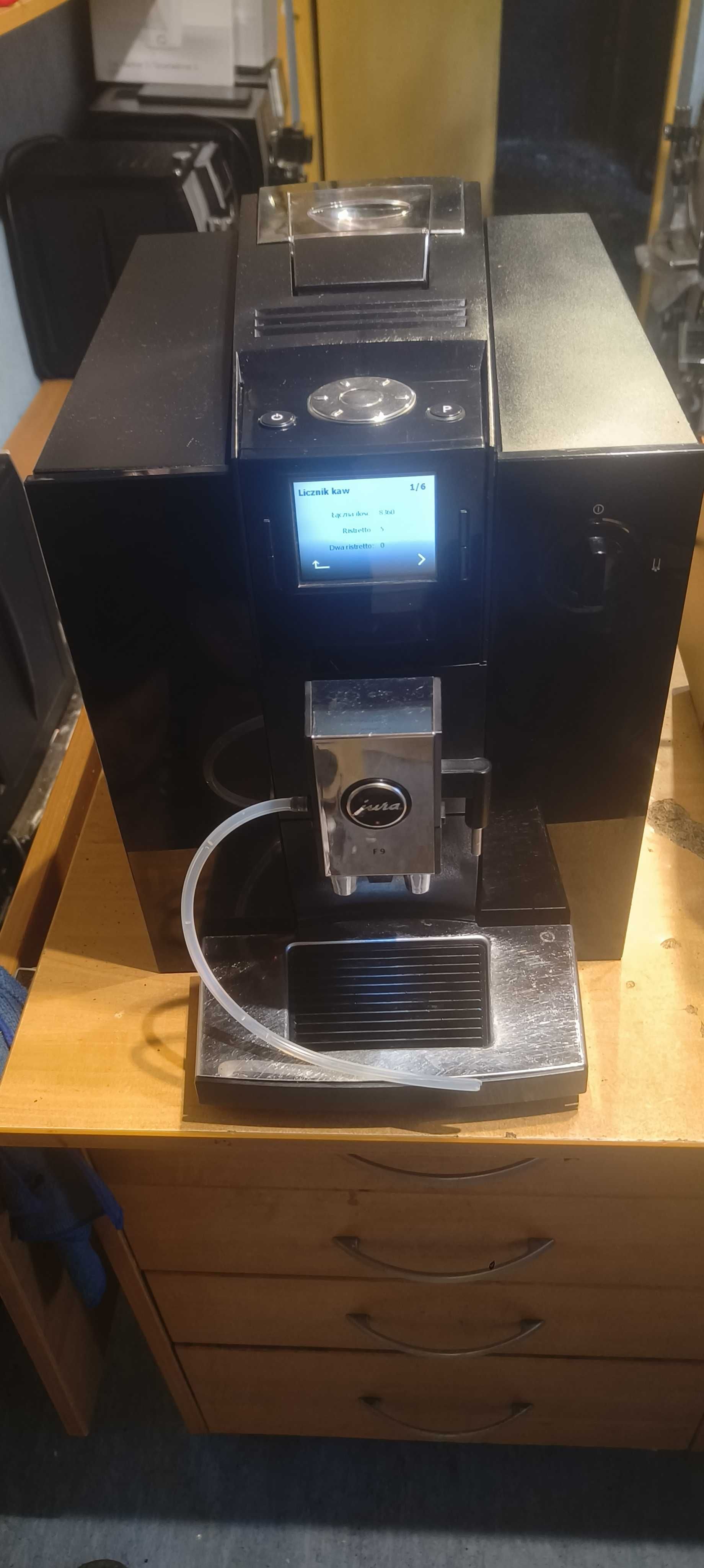 Jura F9 Piano Black 8tys kaw po serwisie gwarancja