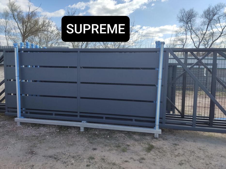 Brama przesuwna panelowa 4mx1,72m, ocynk ogniowy+RAL, inne modele