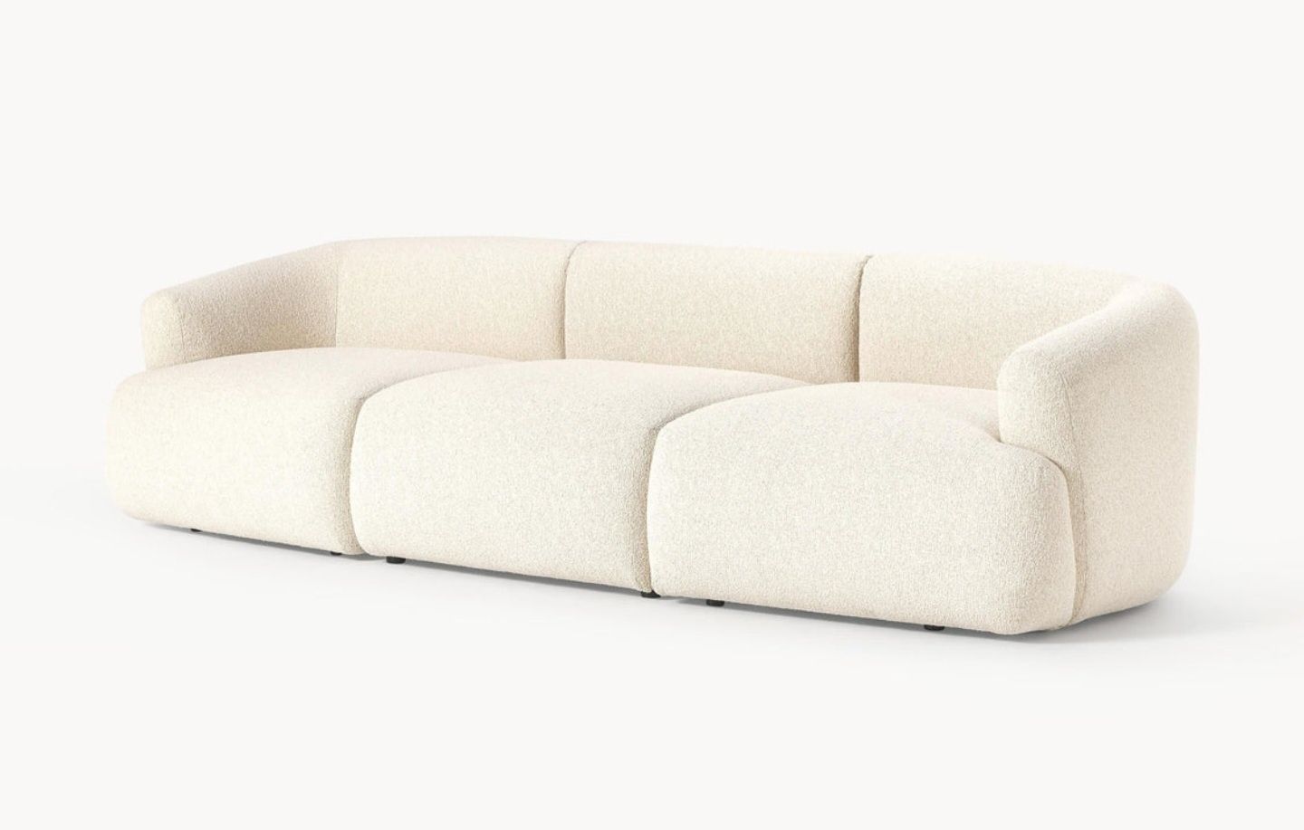 Sofa modułowa Boucle Sofia 3-osobowa Westwing
