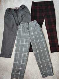 3 pary spodni r.116 Zara, next, pallomino