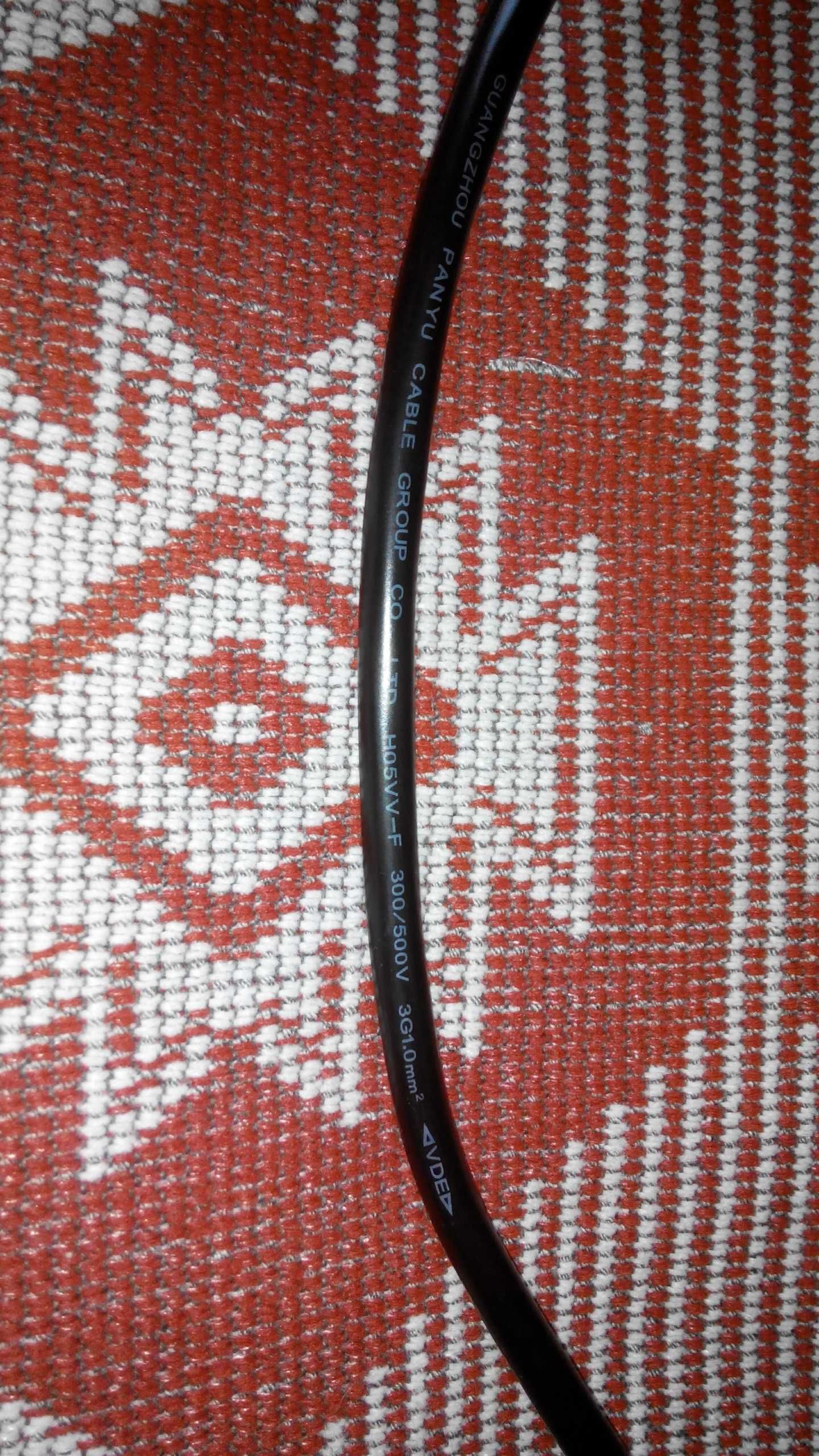 Кабель живлення 3pin (3 метра), кабель питания