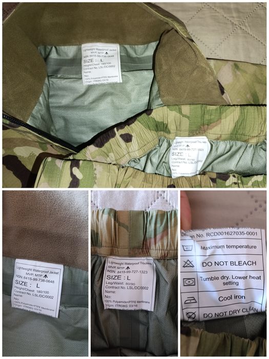 Оригинальный непромокаемый костюм армии Британии Lightweight р. L