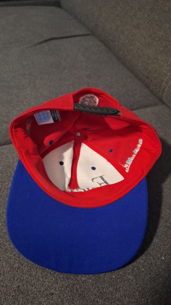 czapeczka z daszkiem England Three Lions 90's hat, vintage rare footba