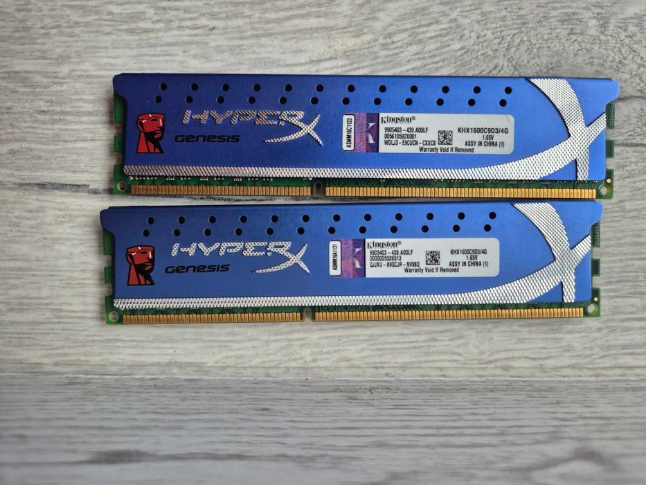 пам'ять DDR3 8GB Kit (2x4GB) HyperX 1600MHz CL9. TRADE-IN